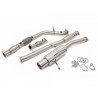 Ligne échappement inox 76mm Subaru Impreza GT Turbo, WRX ou STI
