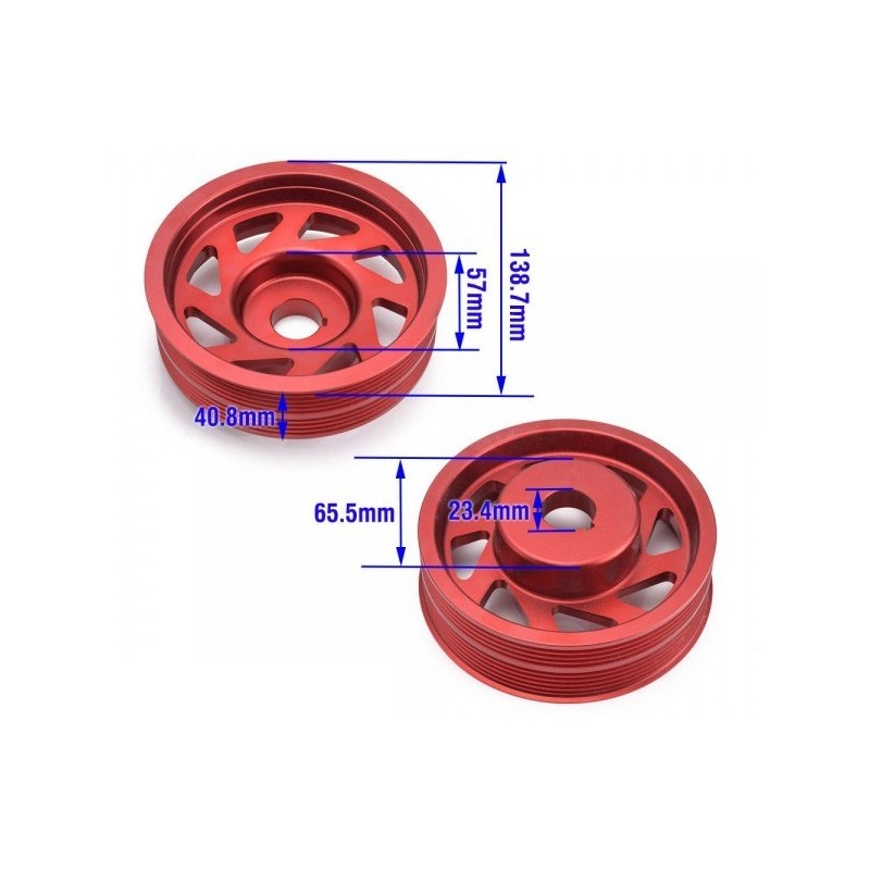 Poulie damper alu Subaru Impreza WRX