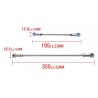 Biellettes de tringlerie renforcées Peugeot 106 Citroën Saxo