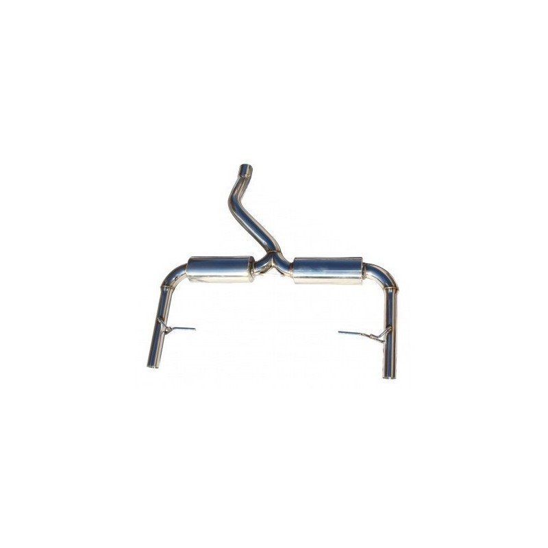 Silencieux d'échappement inox Renault Clio 3 RS