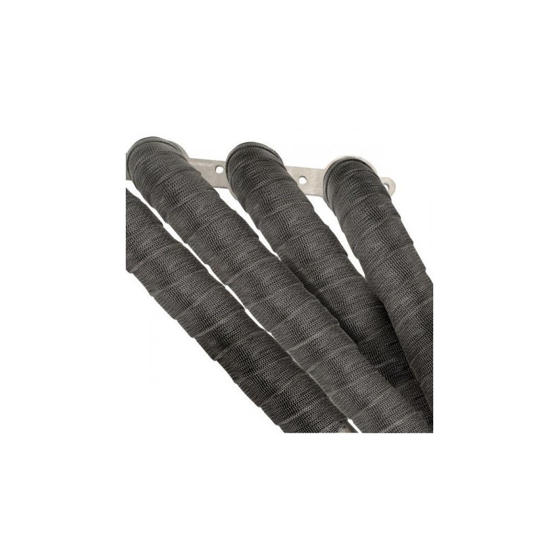 Bande thermique noire + colliers pour échappement